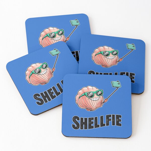 Item preview, QUOTE 07- "Shell - SHELLFIE". Gift items and personal use / Phrases, Motivation, Inspiration, Fun, Humor, Joke, Sarcasm, Typography designed and sold by LumDesignArt.