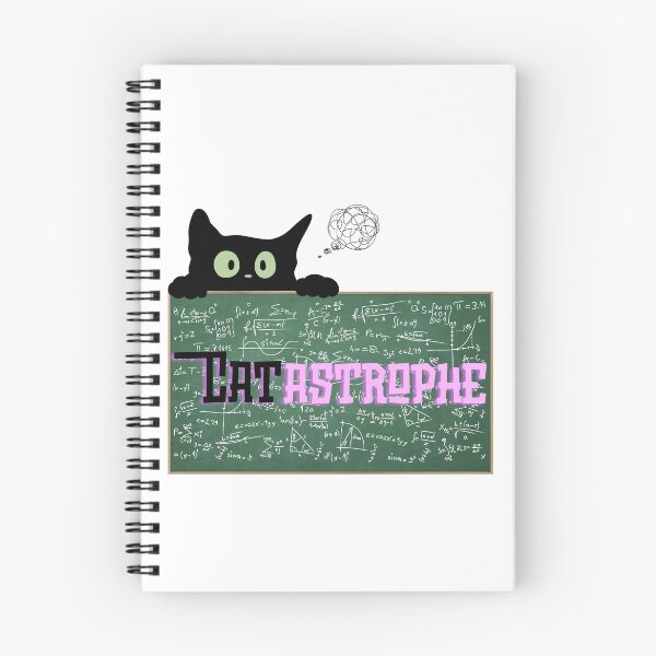 Item preview, Cat and math - catastrophe math joke designed and sold by Merch-Kitsune.