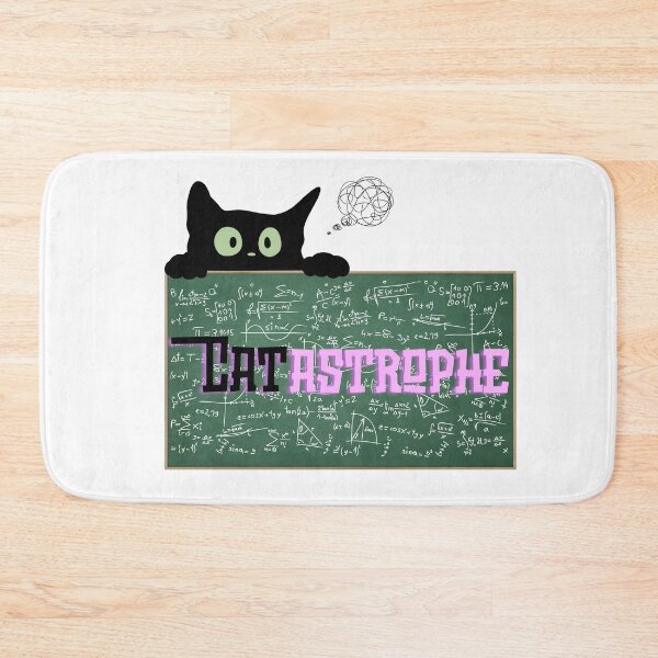 Item preview, Cat and math - catastrophe math joke designed and sold by Merch-Kitsune.