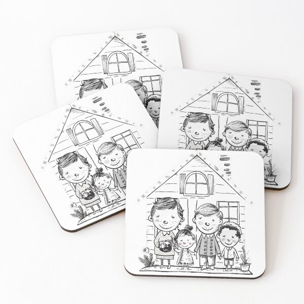 Item preview, Family Home Sweet Home Wall Art Print designed and sold by Mosaic-97.