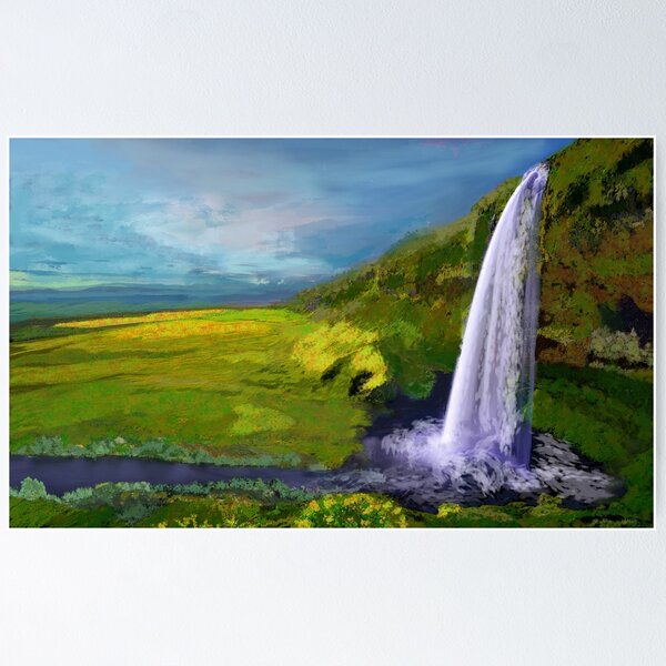 Item preview, Nordic Waterfall with Left Flow designed and sold by ninesteps.