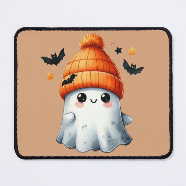 Item preview, Ghost with an Orange Beanie designed and sold by ArianBoo-tique.