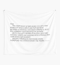 Sam's Note Jersey Shore Wall Tapestry