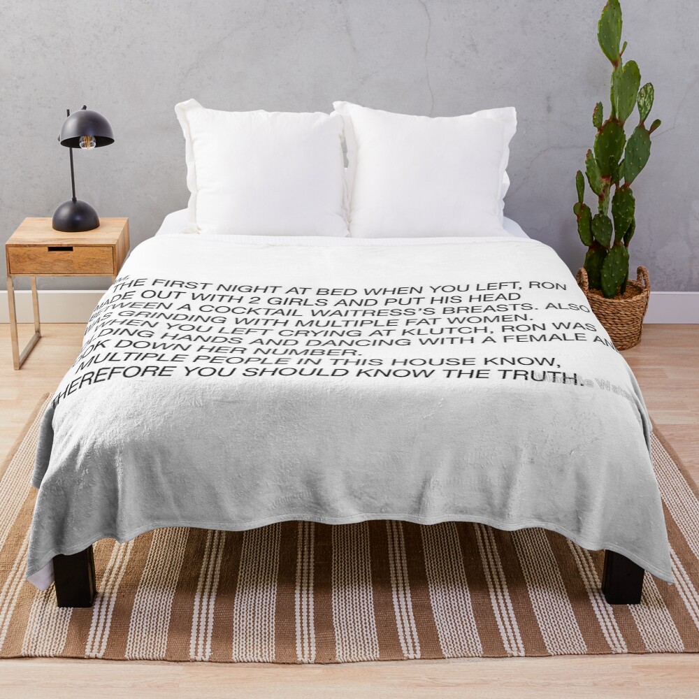 Sam's Note Jersey Shore Throw Blanket