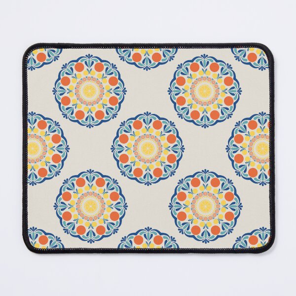 Item preview, Aegean Summer Oranges And Lemons Polka Dots designed and sold by Triplicate Limited.