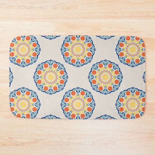 Item preview, Aegean Summer Oranges And Lemons Polka Dots designed and sold by Triplicate Limited.