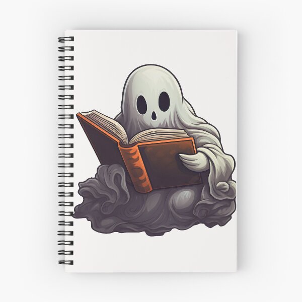 Item preview, Cute Ghost Reading Book Spooky and Mysterious designed and sold by SHADOWNB69.