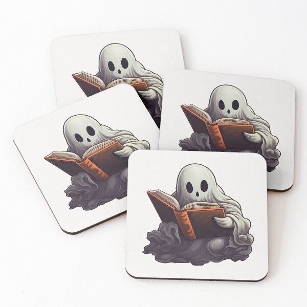 Item preview, Cute Ghost Reading Book Spooky and Mysterious designed and sold by SHADOWNB69.