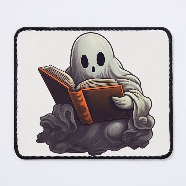 Item preview, Cute Ghost Reading Book Spooky and Mysterious designed and sold by SHADOWNB69.