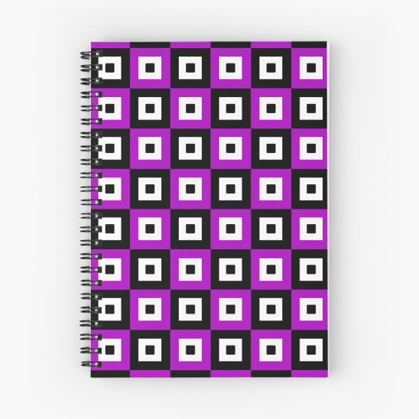 Item preview, Purple Black White Square Geometric Pattern designed and sold by PatternTitan.