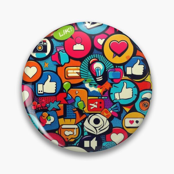 Item preview,  Title Pop Art Social: Modern Digital Icons Pattern designed and sold by Rui Fernandes.