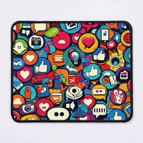 Item preview, Title Pop Art Social: Modern Digital Icons Pattern designed and sold by Rui Fernandes.