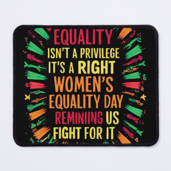 Item preview, "Women's Equality Day" Colorful Life Quote Typography designed and sold by redask2me.
