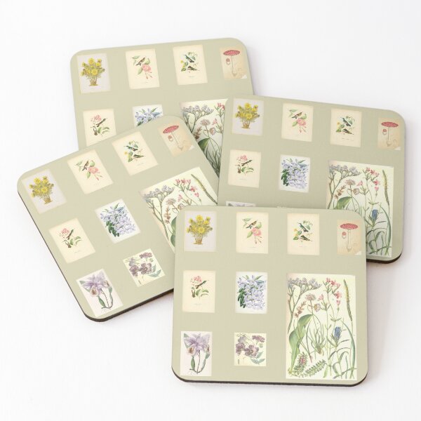 Item preview, Journaling vintage flowers stickers designed and sold by camilacarvalho.