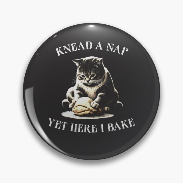 Item preview, Cat Making Biscuits Knead Nap Funny Cat Baking designed and sold by wowwowmeow.
