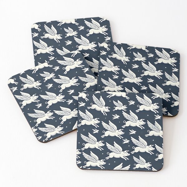 Item preview, Flying Pigs Pattern designed and sold by GlassPenny.