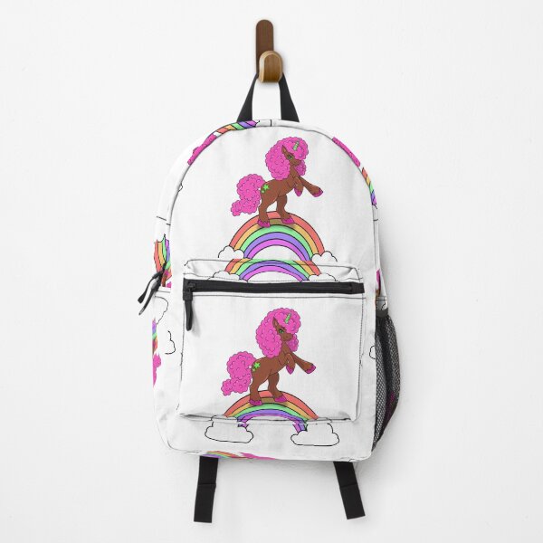 Item preview, Pink Unicorn on Rainbow | Black Unicorn Design | T-Shirt for Girls designed and sold by Shakira Rivers.