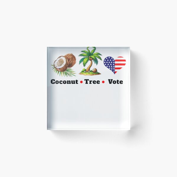 Item preview, Humorous Coconut Tree Patriotic Meme Statement USA designed and sold by CanyonGarageArt.