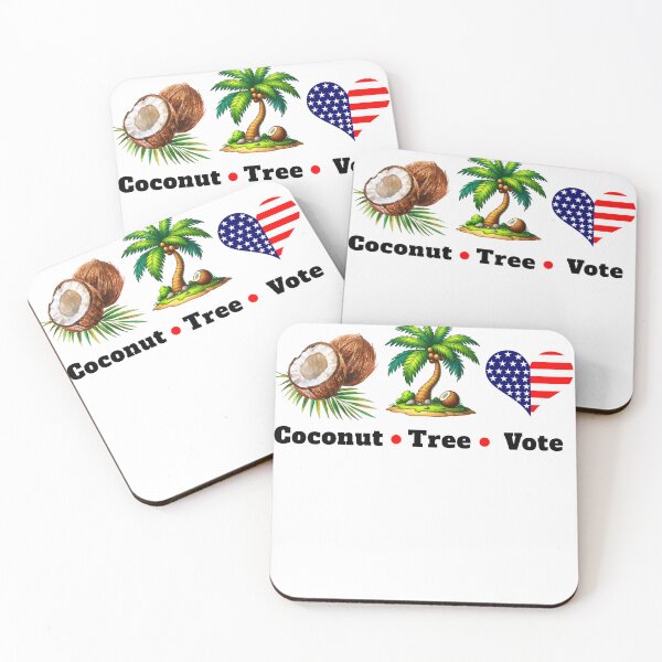 Item preview, Humorous Coconut Tree Patriotic Meme Statement USA designed and sold by CanyonGarageArt.