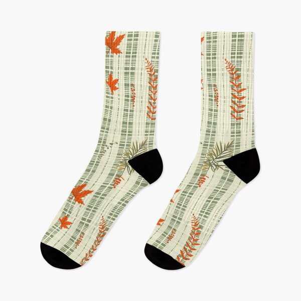 Item preview, Autumnal A Japanese Style Textile Leaf Pattern designed and sold by 89BLACK.