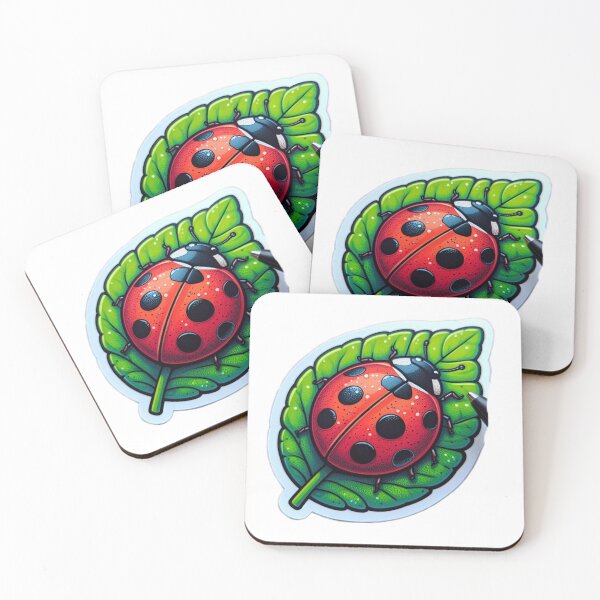 Item preview, ladybug - ladybug on leaf designed and sold by Constructive27.