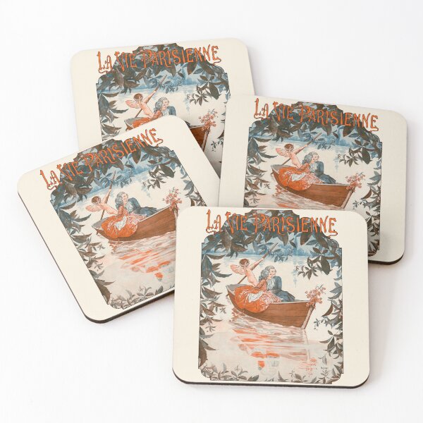 Item preview, La Vie Parisienne - Barque sur l'eau, Illustration by Chéri Hérouard - Art Deco designed and sold by elektronen.
