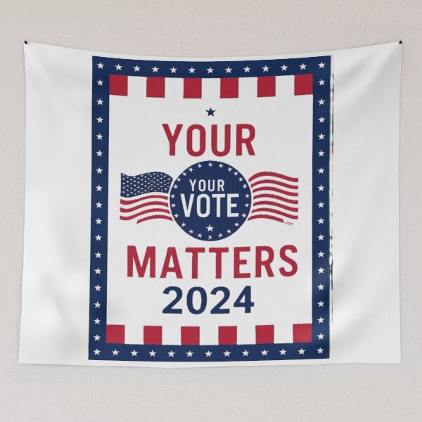 Item preview, Your Vote Matters 2024 Patriotic Poster designed and sold by merve02shop.