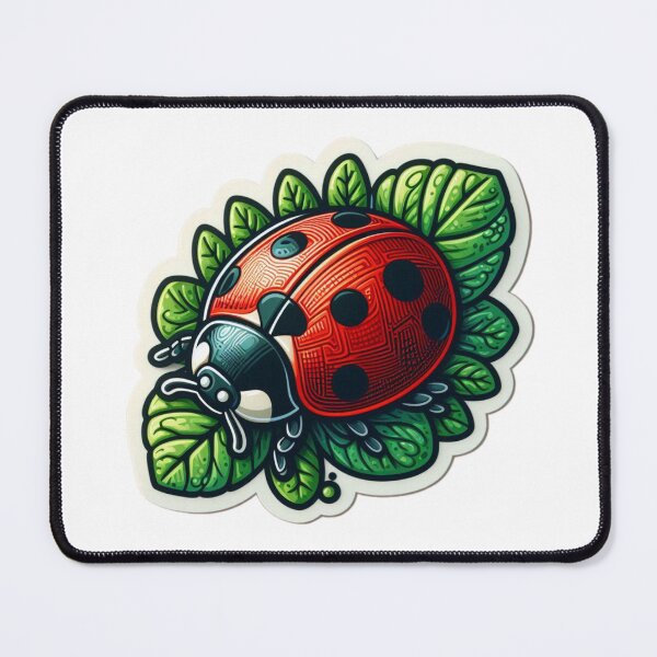 Item preview, ladybug - ladybug on leaf designed and sold by Constructive27.
