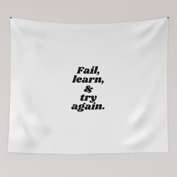 Item preview, Fail, learn, and try again. Fast designed and sold by wakluz90.