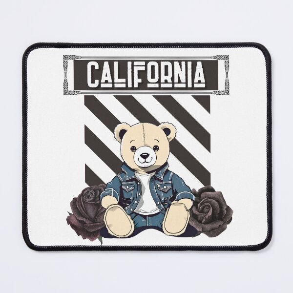 Item preview, California teddy bear - vintage roses designed and sold by Sakoz.