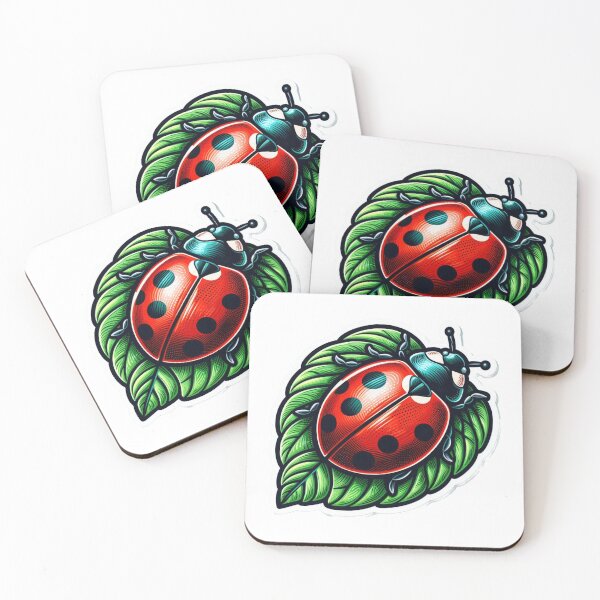 Item preview, ladybug - ladybug on leaf designed and sold by Constructive27.