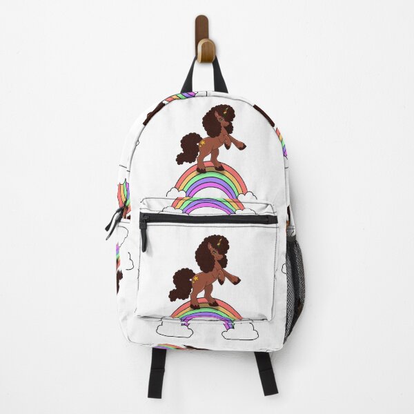 Item preview, Black Unicorn on Rainbow | Black Unicorn Design | T-Shirt for Girls  designed and sold by Shakira Rivers.