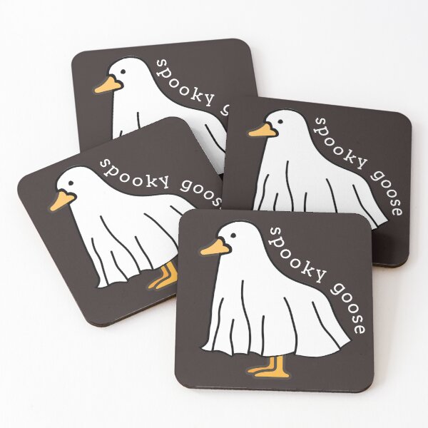Item preview, Silly Goose in a halloween Ghost costume. Spooky Goose. Silly Ghost designed and sold by Invisible-Cult.