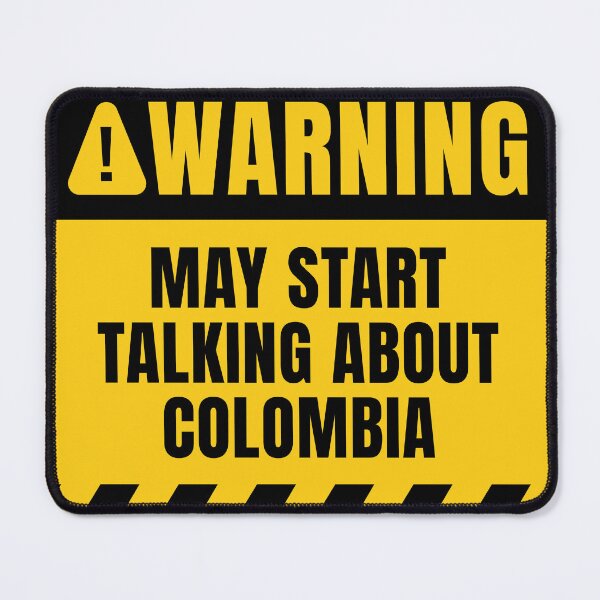 Item preview, Colombia Yellow Warning Sign designed and sold by MaryAller.