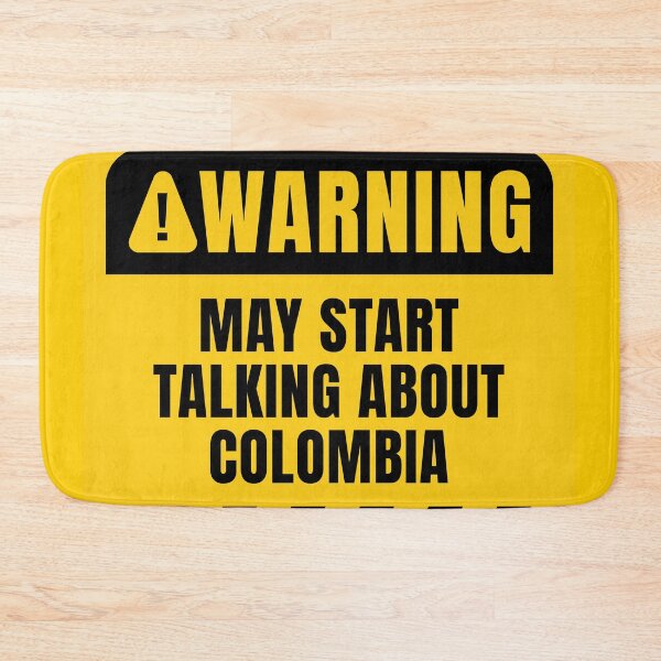 Item preview, Colombia Yellow Warning Sign designed and sold by MaryAller.
