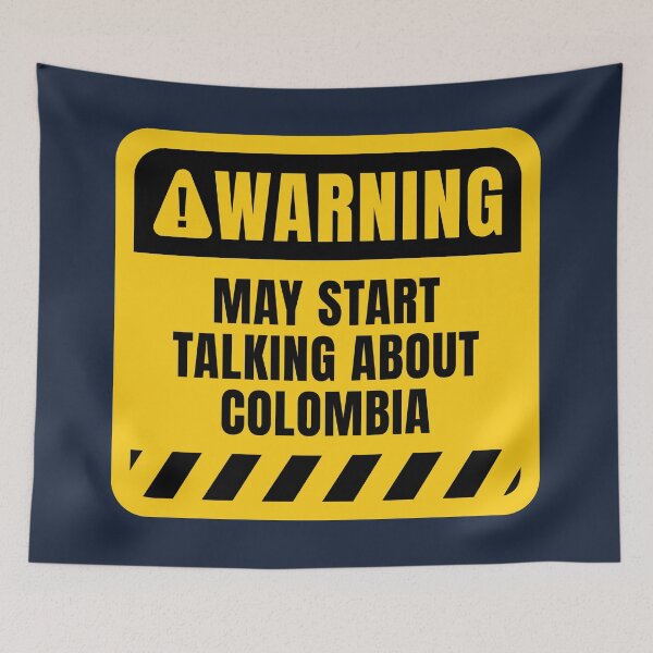 Item preview, Colombia Yellow Warning Sign designed and sold by MaryAller.