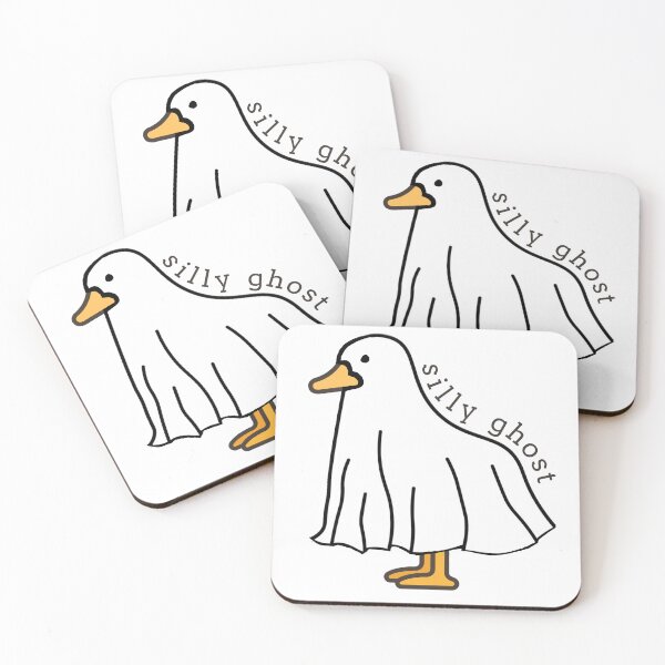 Item preview, Silly Goose in a halloween Ghost costume. Spooky Goose. Silly Ghost designed and sold by Invisible-Cult.