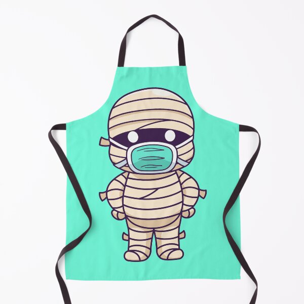 Item preview, Cute Mummy Wearing Mask Cartoon Vector Icon Illustration designed and sold by hjian8219.