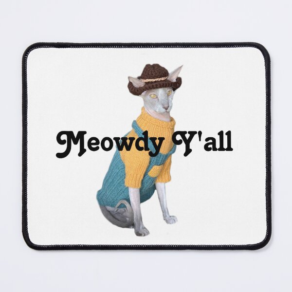 Item preview, Meowdy Y’all Cowboy LeMieux designed and sold by Hautecatture.