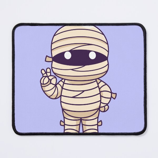 Item preview, Cute Mummy Ghost with Peace Hand Cartoon Vector Icon Illustration designed and sold by hjian8219.