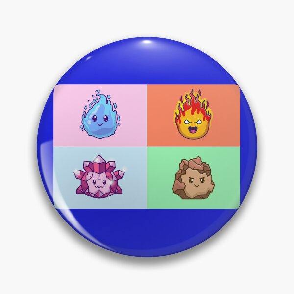 Item preview, 4-Set Element Cartoon Vector Icon Illustration designed and sold by hjian8219.