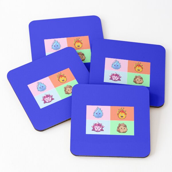 Item preview, 4-Set Element Cartoon Vector Icon Illustration designed and sold by hjian8219.