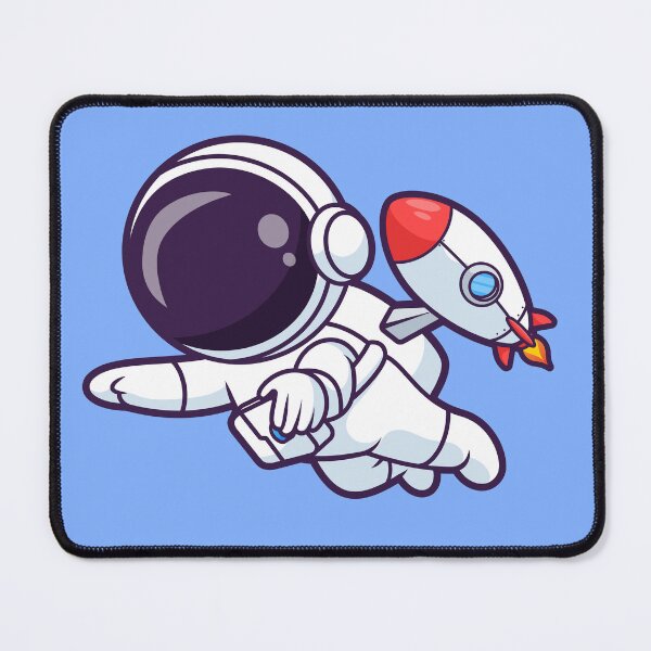 Item preview, Cute Astronaut Flying with Rocket Space Cartoon Vector Icon Illustration designed and sold by hjian8219.