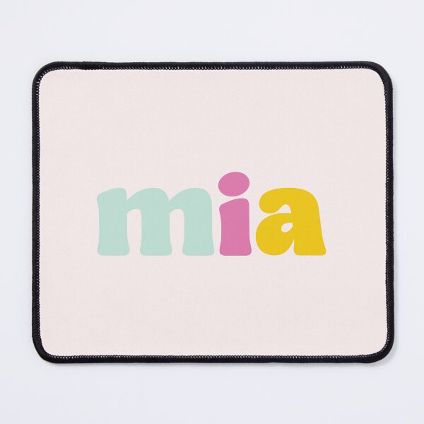 Item preview, Mia - Custom name on colorful block font designed and sold by To the Lua.