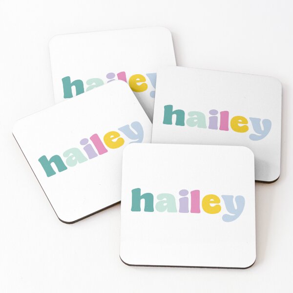 Item preview, Hailey - Custom name on colorful block font designed and sold by To the Lua.
