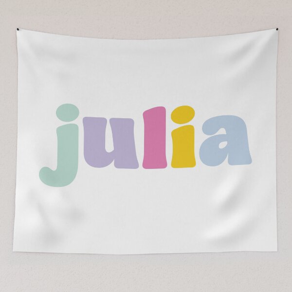 Item preview, Julia - Custom name on colorful block font designed and sold by To the Lua.
