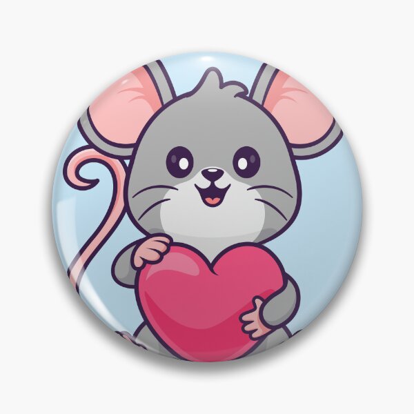 Item preview, Cute Mouse Holding Love Heart Balloon Cartoon Vector Icon Illustration designed and sold by hjian8219.