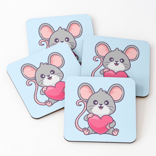 Item preview, Cute Mouse Holding Love Heart Balloon Cartoon Vector Icon Illustration designed and sold by hjian8219.