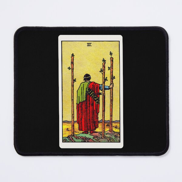 Item preview, Card #24 - Three Of Wands - Rider Waite Smith Tarot designed and sold by ABSTRACT-IVISM.