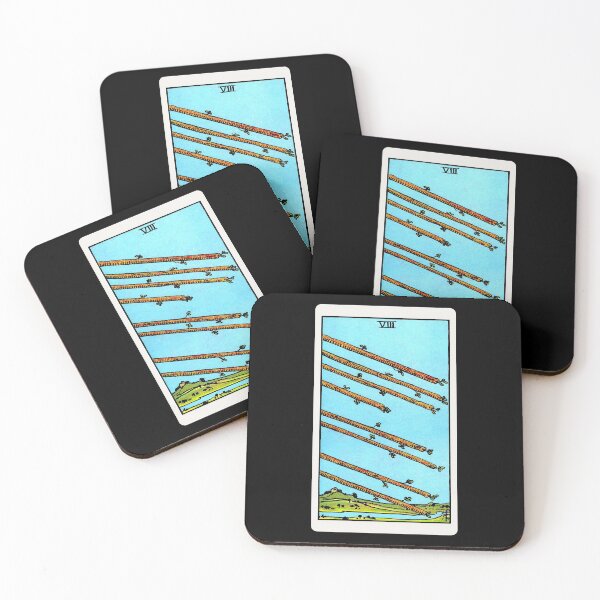 Item preview, Card #29 - Eight Of Wands - Rider Waite Smith Tarot designed and sold by ABSTRACT-IVISM.